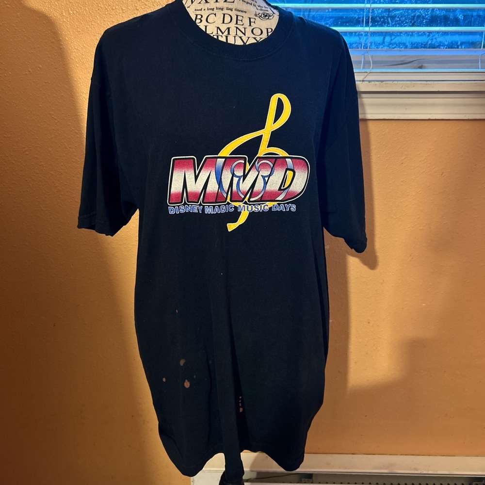 VINTAGE Y2K 2005 Disney MMD Disneyland 50th Anniversary Black T-Shirt